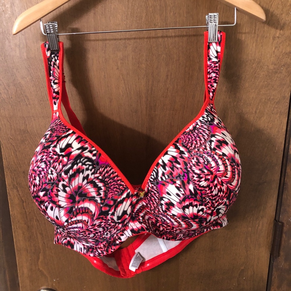 Ashley Stewart Women's Butterfly Bra 46DD Full Coverage